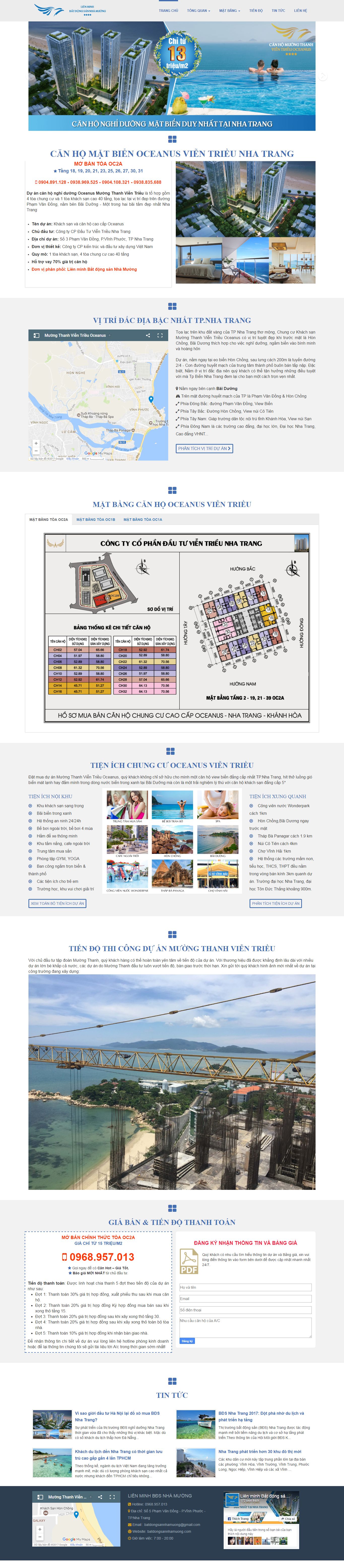 Thiết kế Web bất động sản batdongsannhamuong.com